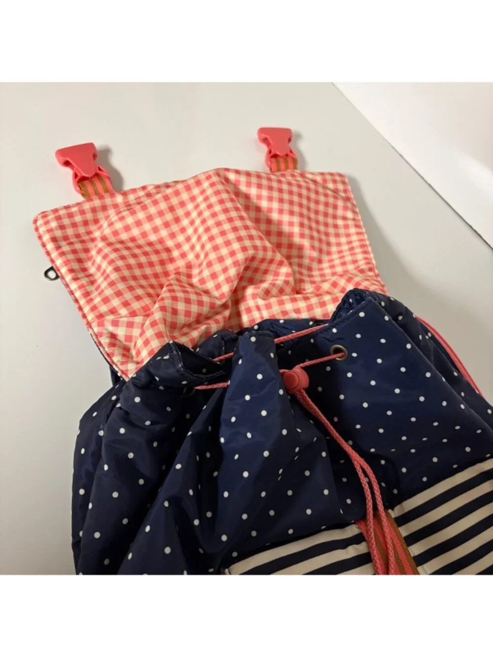Matilda Jane Backpack Book Bag 435 Make Believe Blue Polka Dots